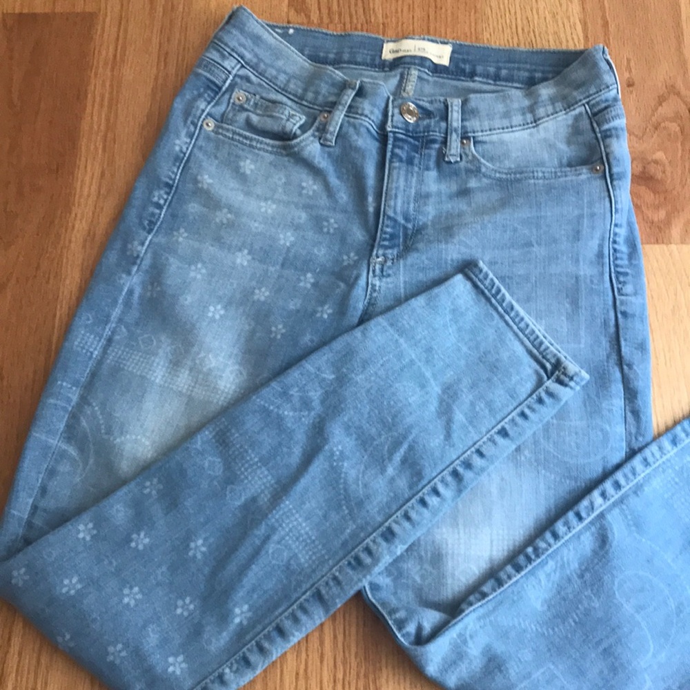 Gap True Skinny with pattern detail